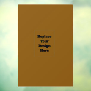Create Your Own Brown Window Cling
