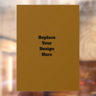Create Your Own Brown Window Cling