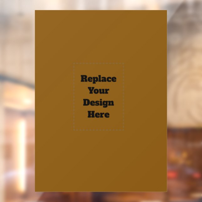 Create Your Own Brown Window Cling (Sheet 2)