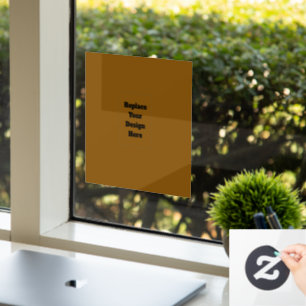 Create Your Own Brown Window Cling