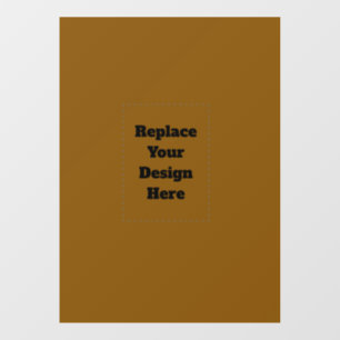 Create Your Own Brown Window Cling