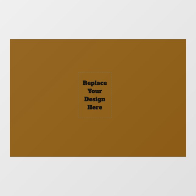 Create Your Own Brown Window Cling (Sheet)