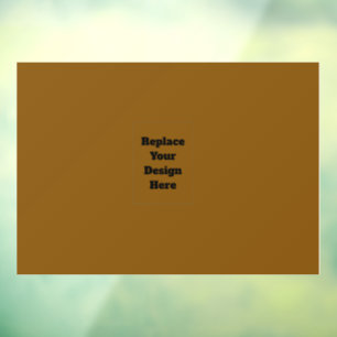 Create Your Own Brown Window Cling