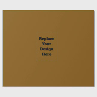 Create Your Own Brown Wrapping Paper