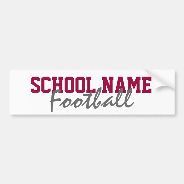 Create your own Bumper Sticker - Football (Front)