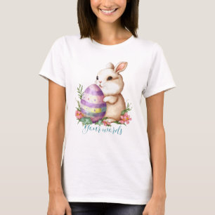 Create Your Own Bunny & Egg with Wildflowers T-Shirt