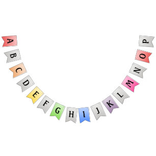 create your own bunting flags party banner