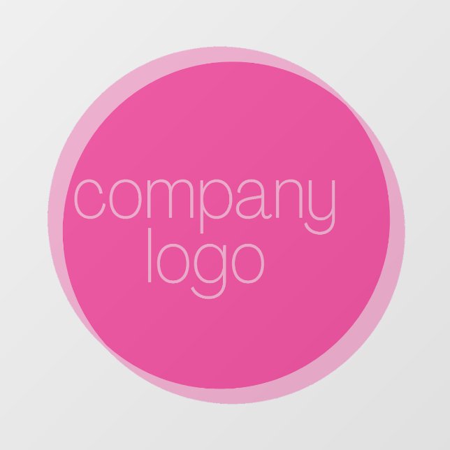 CREATE YOUR OWN BUSINESS BRANDED COMPANY LOGO WINDOW CLING (Sheet)