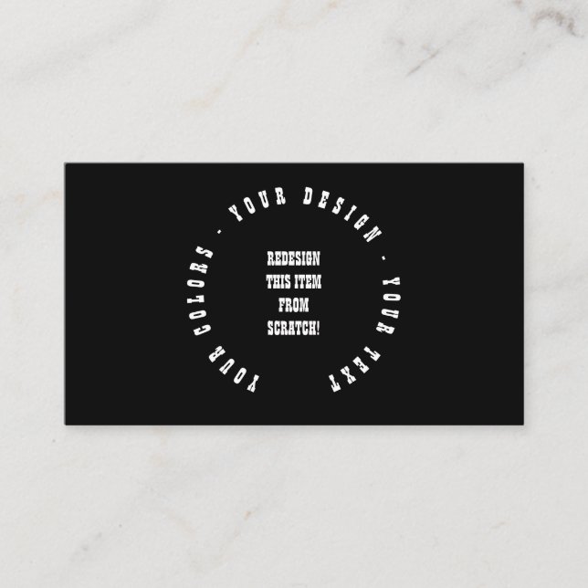 Create Your Own Business Card (Front)