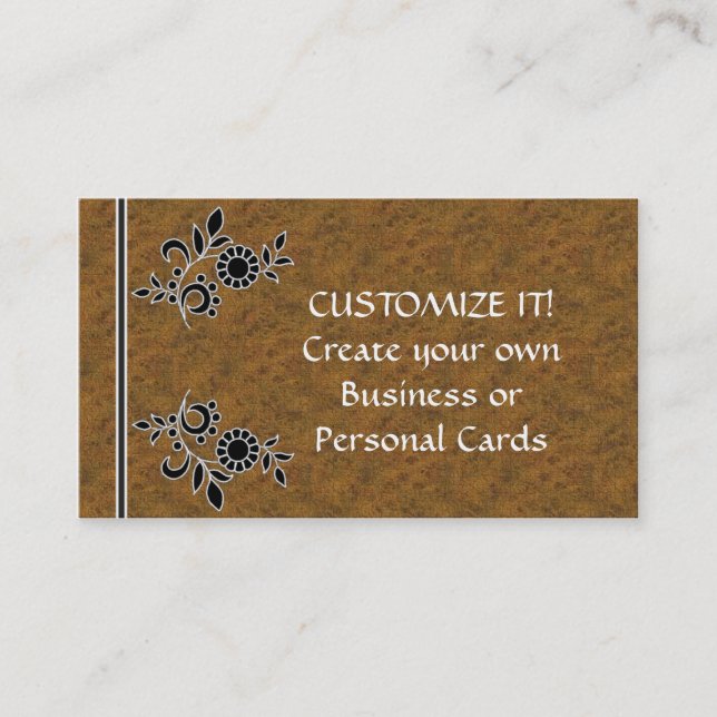 CREATE Your Own Business Cards (Front)