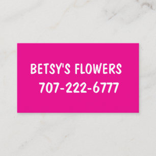 CREATE YOUR OWN Business Cards Pink