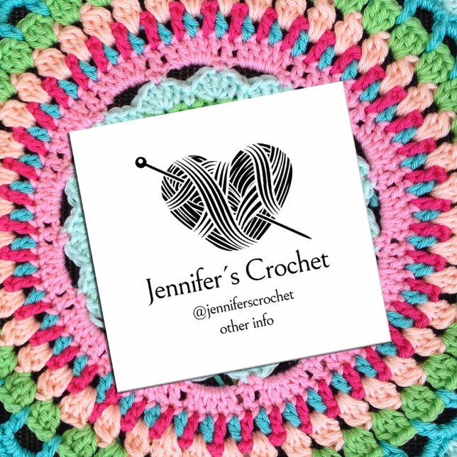 Create Your Own Business Crochet Rubber Stamp (Creator Uploaded)
