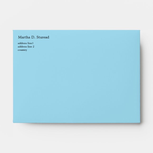 Create your own business envelops. envelopes (Front)