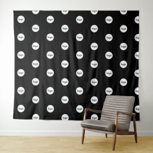 Create Your Own Business Logo Backdrop Tapestry