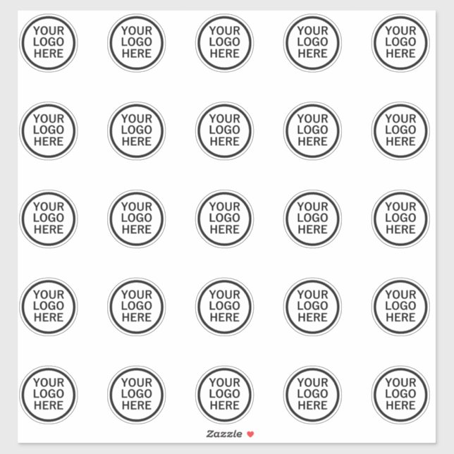 Create Your Own Business Logo Kiss-Cut Sticker (Sheet)