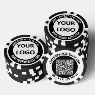 Create Your Own Business Logo Poker Chips Template