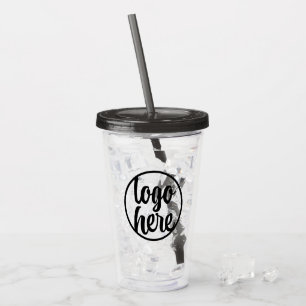 Create Your Own Business Logo Promotional Acrylic Tumbler