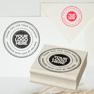 Create your own Business Logo Round Rubber Stamp