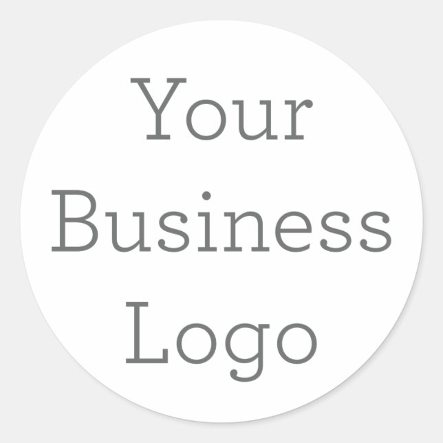Create Your Own Business Logo Sticker (Front)