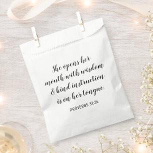 Create Your Own Calligraphy Bible Verse Favour Bags