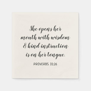 Create Your Own Calligraphy Bible Verse Napkin