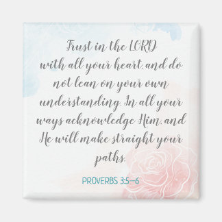 Create Your Own Calligraphy Bible Verse Text Magnet