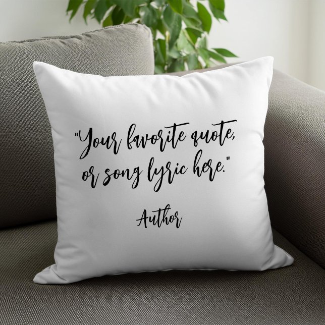 Create Your Own Calligraphy Quote Cushion (Creator Uploaded)