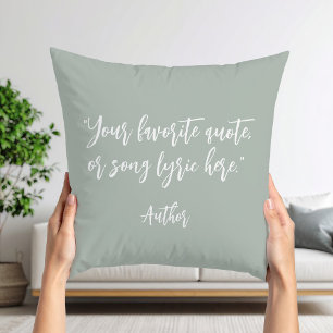 Create Your Own Calligraphy Quote Cushion