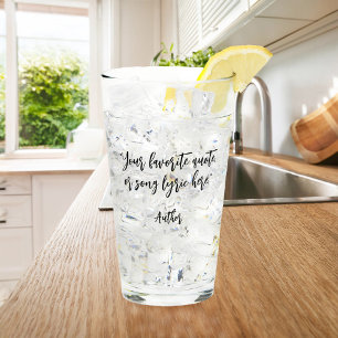 Create Your Own Calligraphy Quote Glass