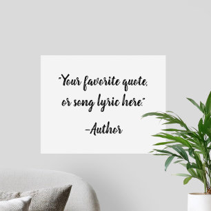 Create Your Own Calligraphy Quote Poster