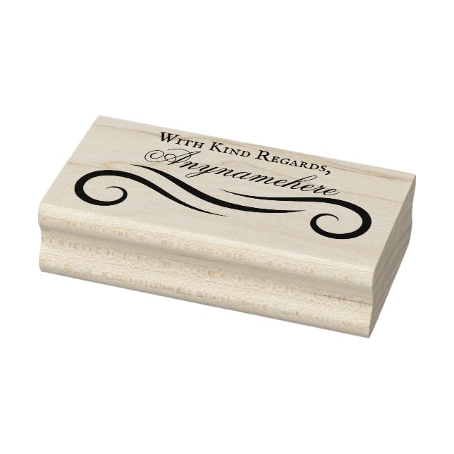 Create Your Own Calligraphy Strokes Ornament Rubber Stamp (Stamp)