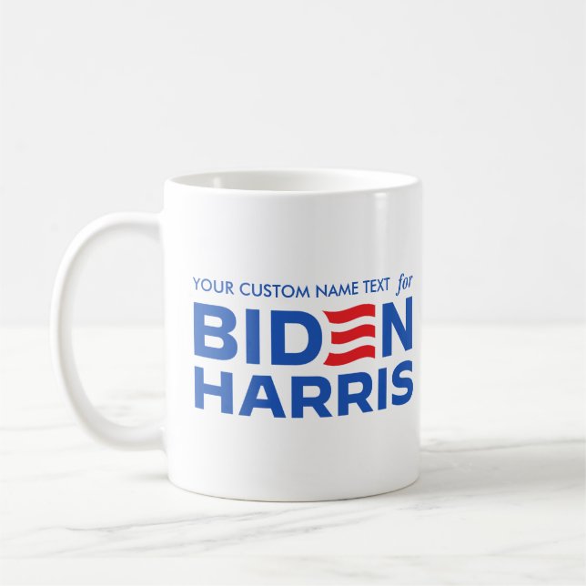 Create Your Own Campaign for Biden Harris 2024 Coffee Mug (Left)