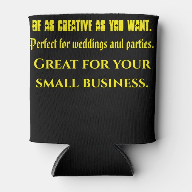 Create your own can cooler (Front)