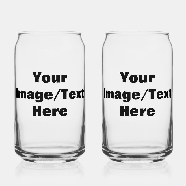 Create Your Own  Can Glass (Front)