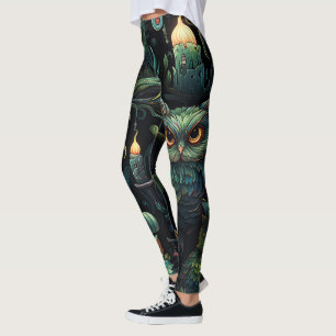 Create Your Own Candle Lit Goblin Owls Nest Leggings