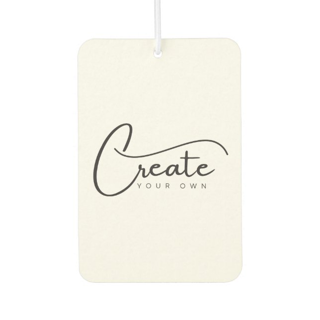 Create Your Own Car Air Freshener (Front)