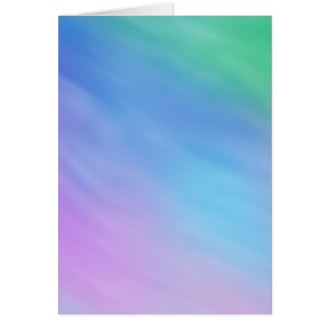 Create Your Own Card with Soft Rainbow Sky Artwork (Front)
