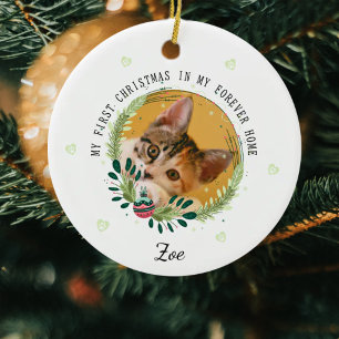 Create Your Own Cat First Christmas Ceramic Tree Decoration