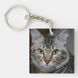 Create Your Own Cat Pet Photo Custom Picture Key Ring