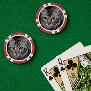 Create Your Own Cat Pet Photo Custom Picture Poker Chips
