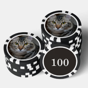 Create Your Own Cat Pet Photo Custom Picture Poker Chips