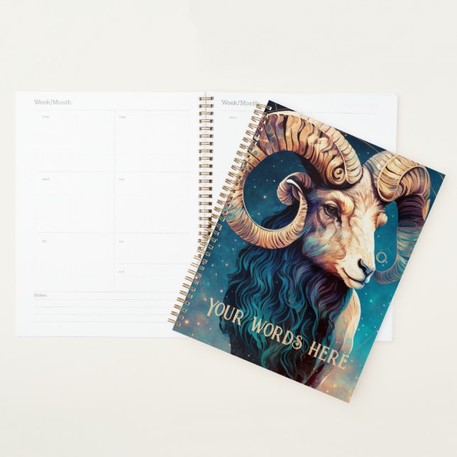 Create Your Own Celestial Aries Zodiac Planner (Display)