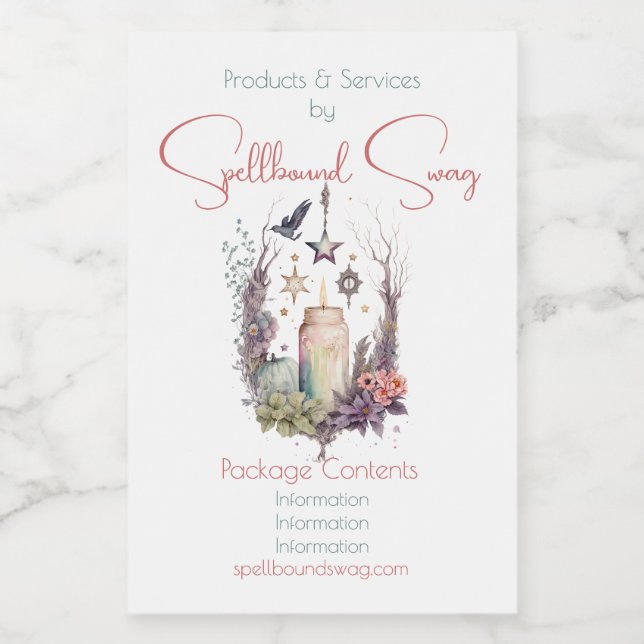 Create Your Own Celestial Autumn Roses Food Label (Single Label)