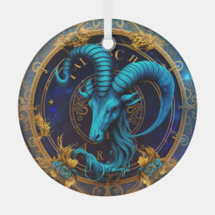 Create Your Own Celestial Capricorn Zodiac Glass Tree Decoration