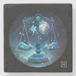Create Your Own Celestial Libra Stone Coaster