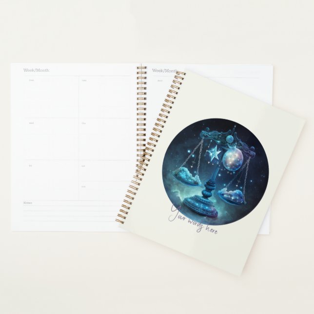 Create Your Own Celestial Libra Zodiac Planner (Display)