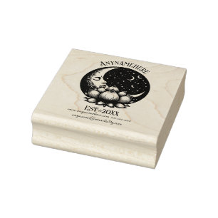 Create Your Own Celestial Lotus Crystal Ball Rubber Stamp