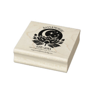 Create Your Own Celestial Lotus Flower Skyscape Rubber Stamp