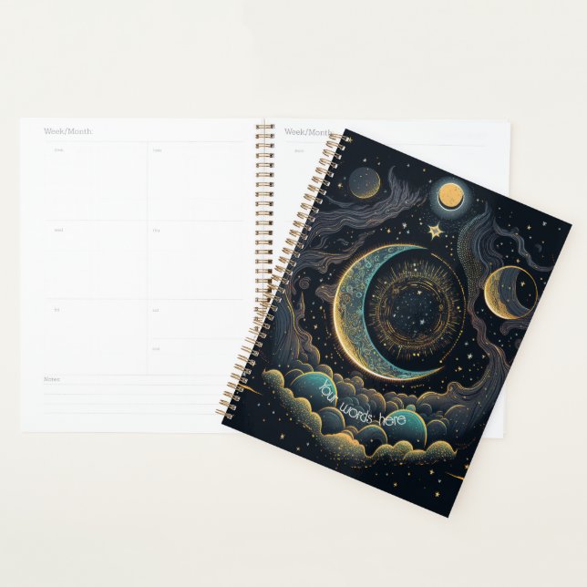Create Your Own Celestial Moon & Clouds Planner (Display)