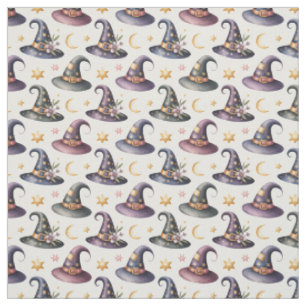 Create Your Own Celestial Patched Witch Hat Floral Fabric